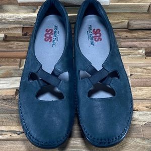 SAS Womens Slip On Comfort Loafers Cross Straps